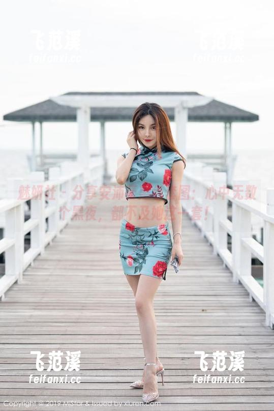 魅妍社-安沛蕾 魅妍社 - 分享安沛蕾黑色套图:心中无数个黑夜,都不及她这一套!